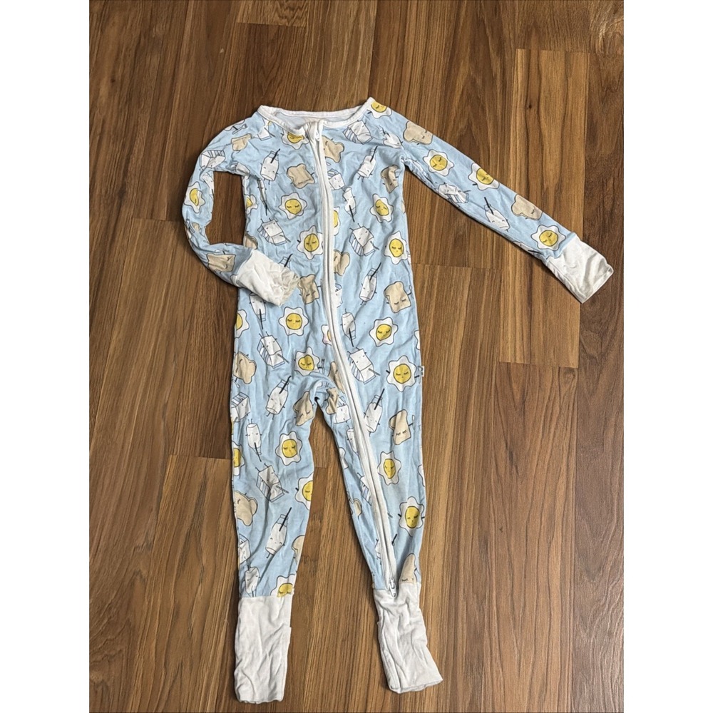Little Sleepies Baby Boys 18-24 Months Sleepy Breakfast Footie Sleeper Pajamas